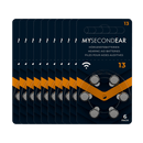 MySecondEar Hörgerätebatterien 60 Stück MySecondEar Hörgerätebatterien 13